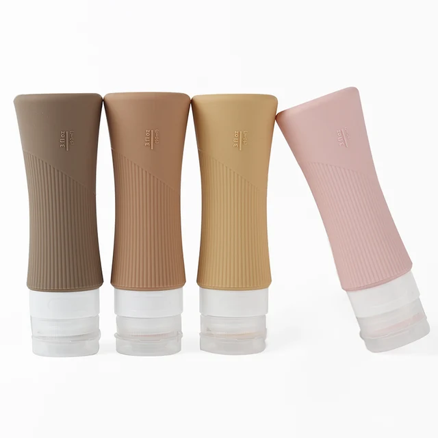 Factory New Home Food Grade Silicone Squeeze Bottles Tube Silicone Travel Bottle travel size silicone bottles travel makeup