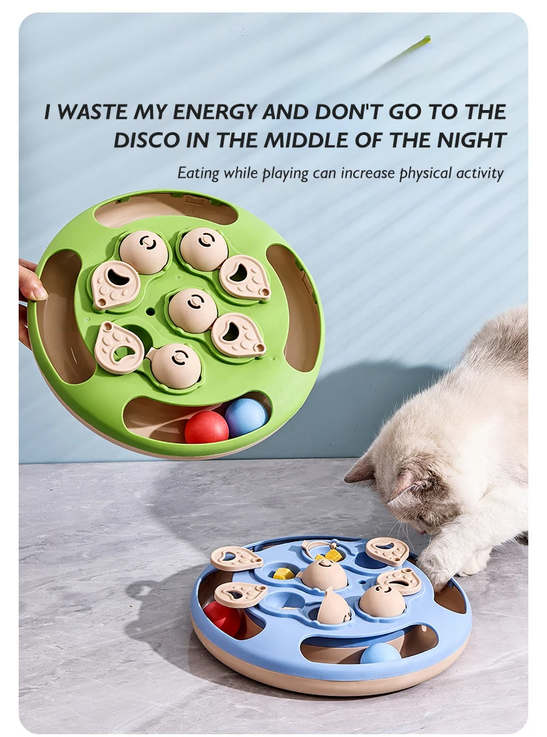 Hot Multifunctional Puzzle Cat Toy with Food Hiding Function Ball and Feather Interactive Toy for Cats and Dogs Pet Products supplier