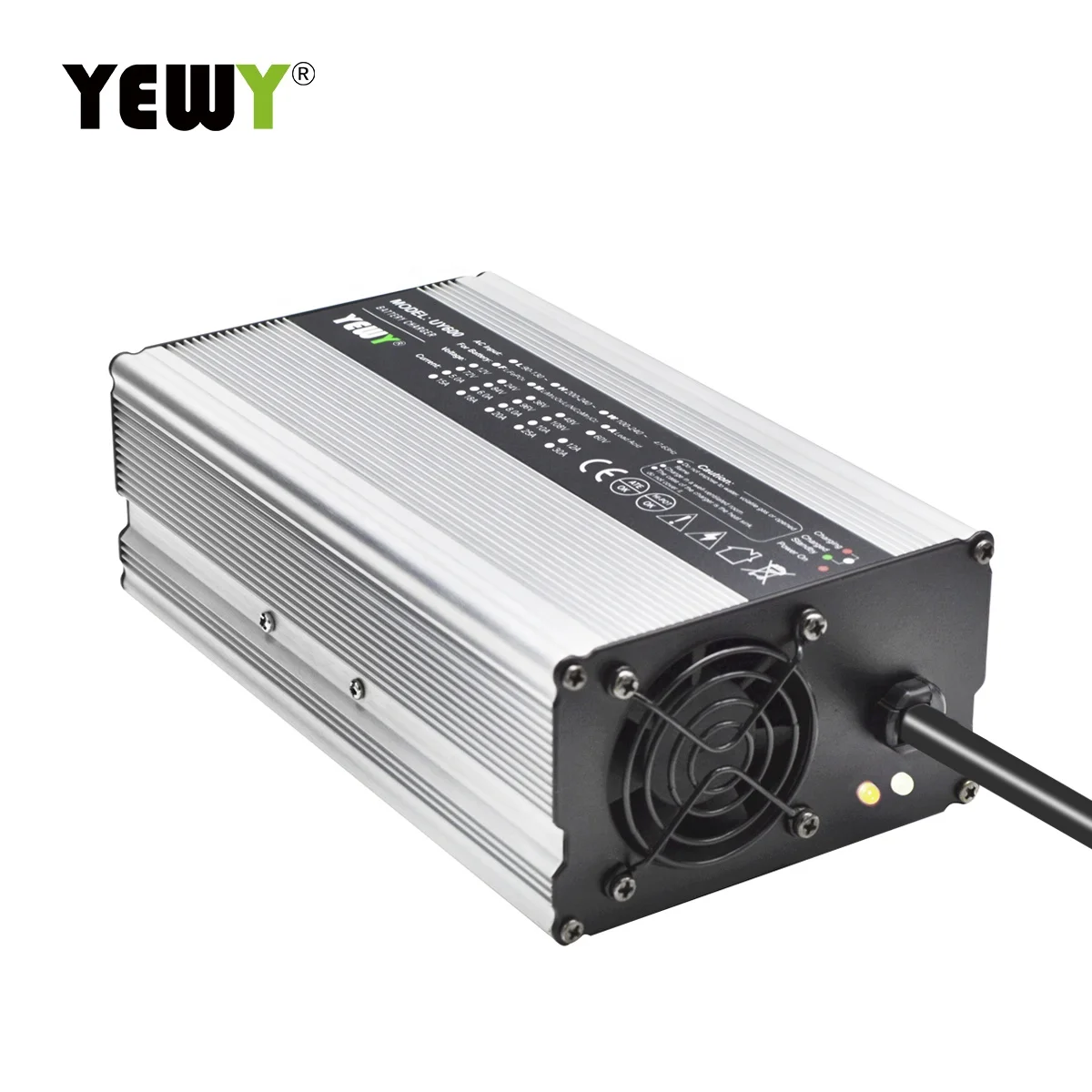 Smart 12V/30A 36V/12A 72V/6A Lithium Lifepo4 Battery Charger OEM Logo for Golf Cart Scooter Other Vehicles Input 110V/220V 5A
