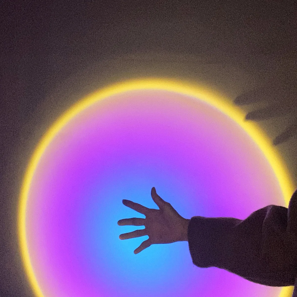 Sunset Table Lamp Rainbow Projection LED Night Light Projector for Living Room Bedroom Background Wall Decoration
