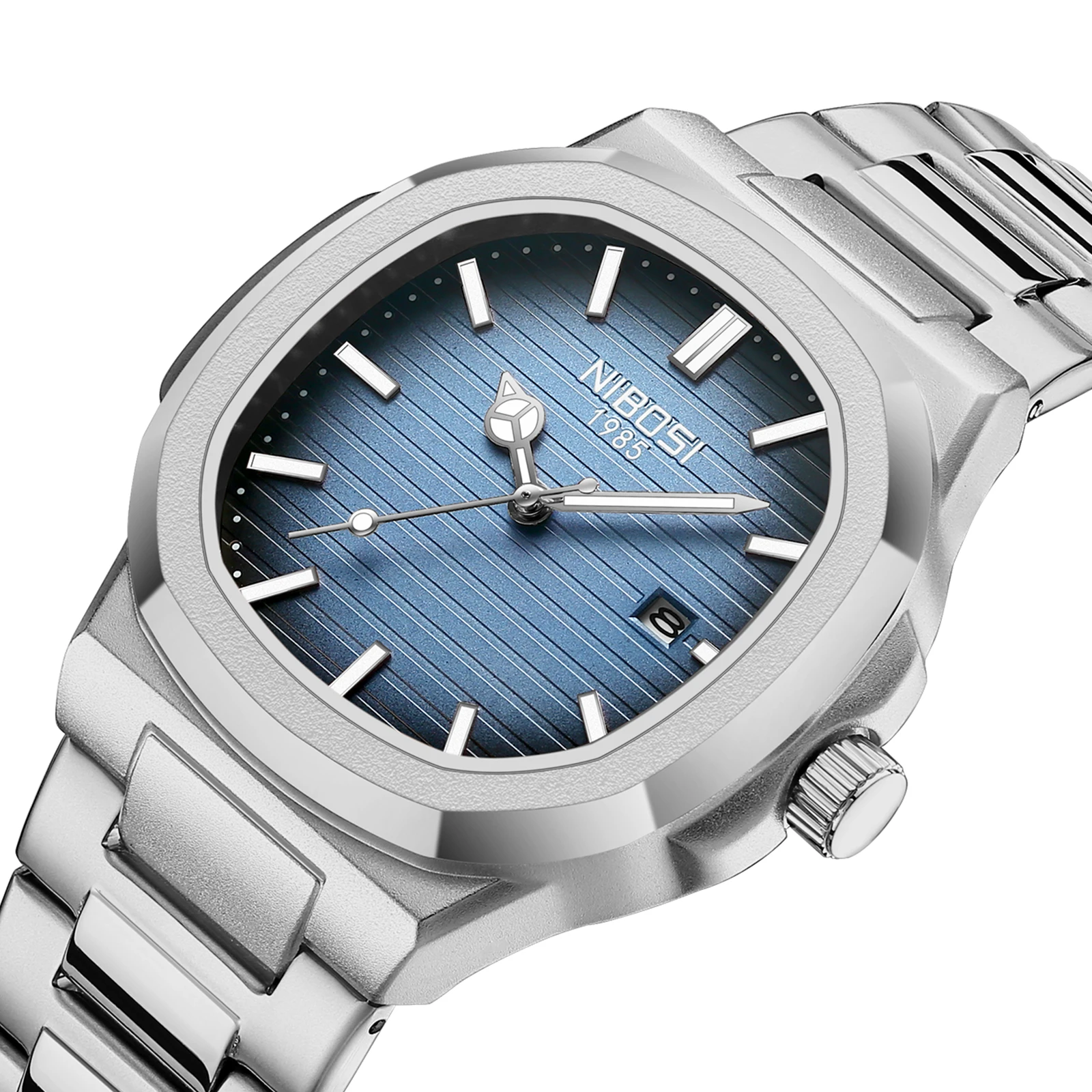 Nibosi 2632 Men's Quartz Watch - Luxury Stainless Steel
