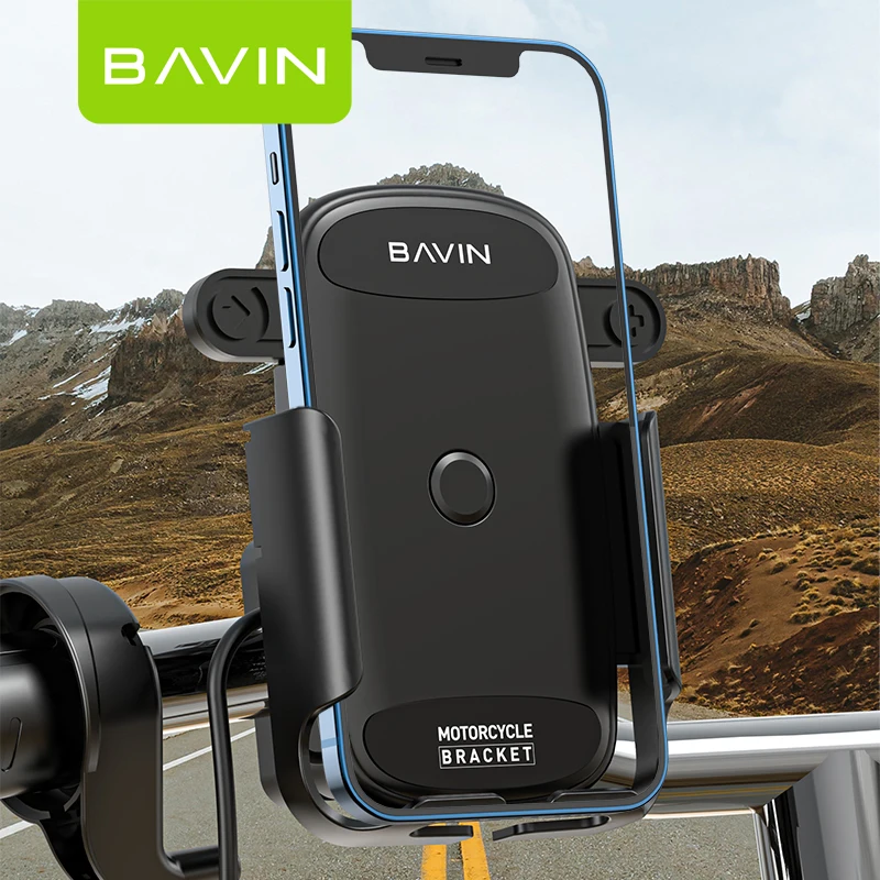 BAVIN Aluminium Alloy Mobile Phone Holder Bike Motorcycle Cell Phone