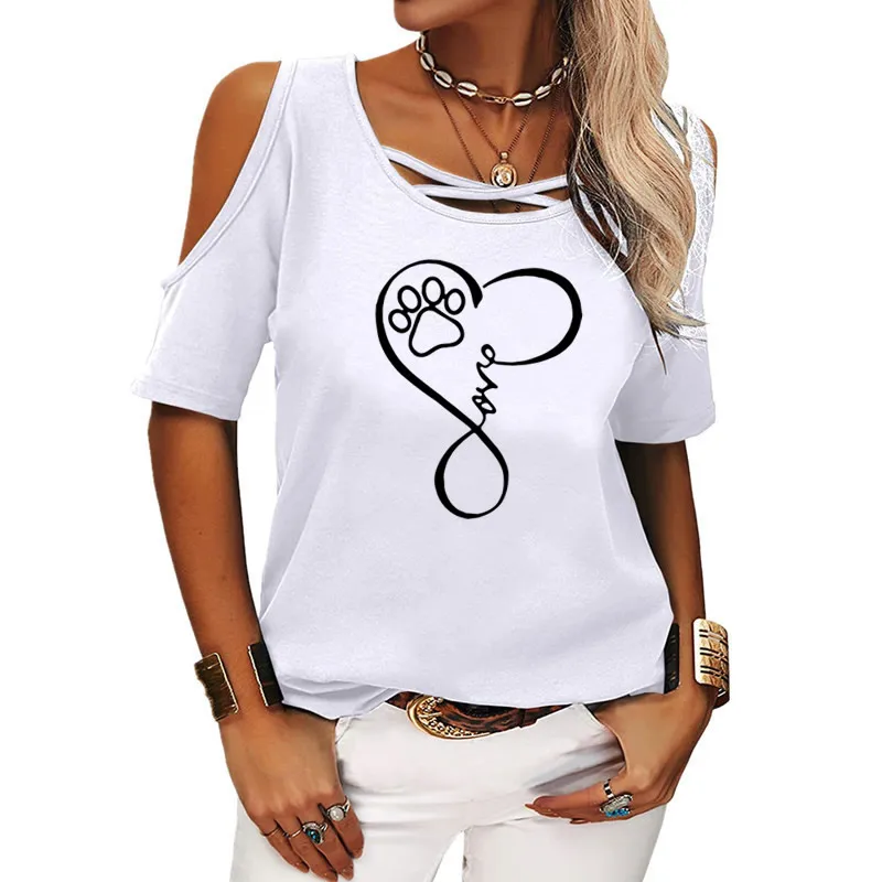 Camisetas Con Hombros Al Descubierto Para Mujer,Ropa Americana,Camisetas  Con Logo Personalizado Impreso,Camisa De Algodón Y2k - Buy Camisetas  Personalizadas,Gráfico T Camisas,Camisas Product on 