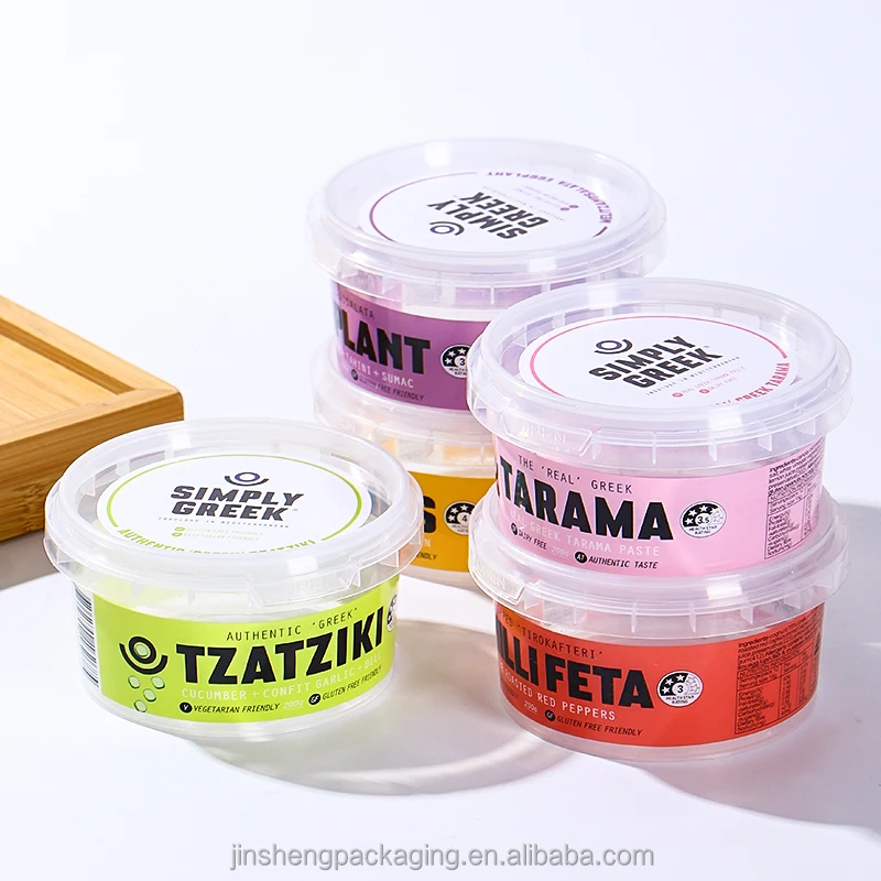 2025 Personalized  Lock Lid Deli Container 200g 250g 500g 1000g Tamper Evident Containers with Lid