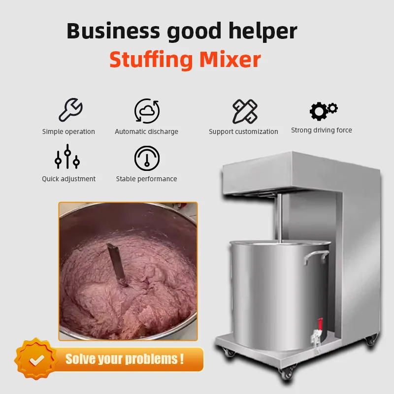 Electric Stainless Steel Mixer for Sausage Multifunctional Meat Fillings Stuffing Mixer Machine