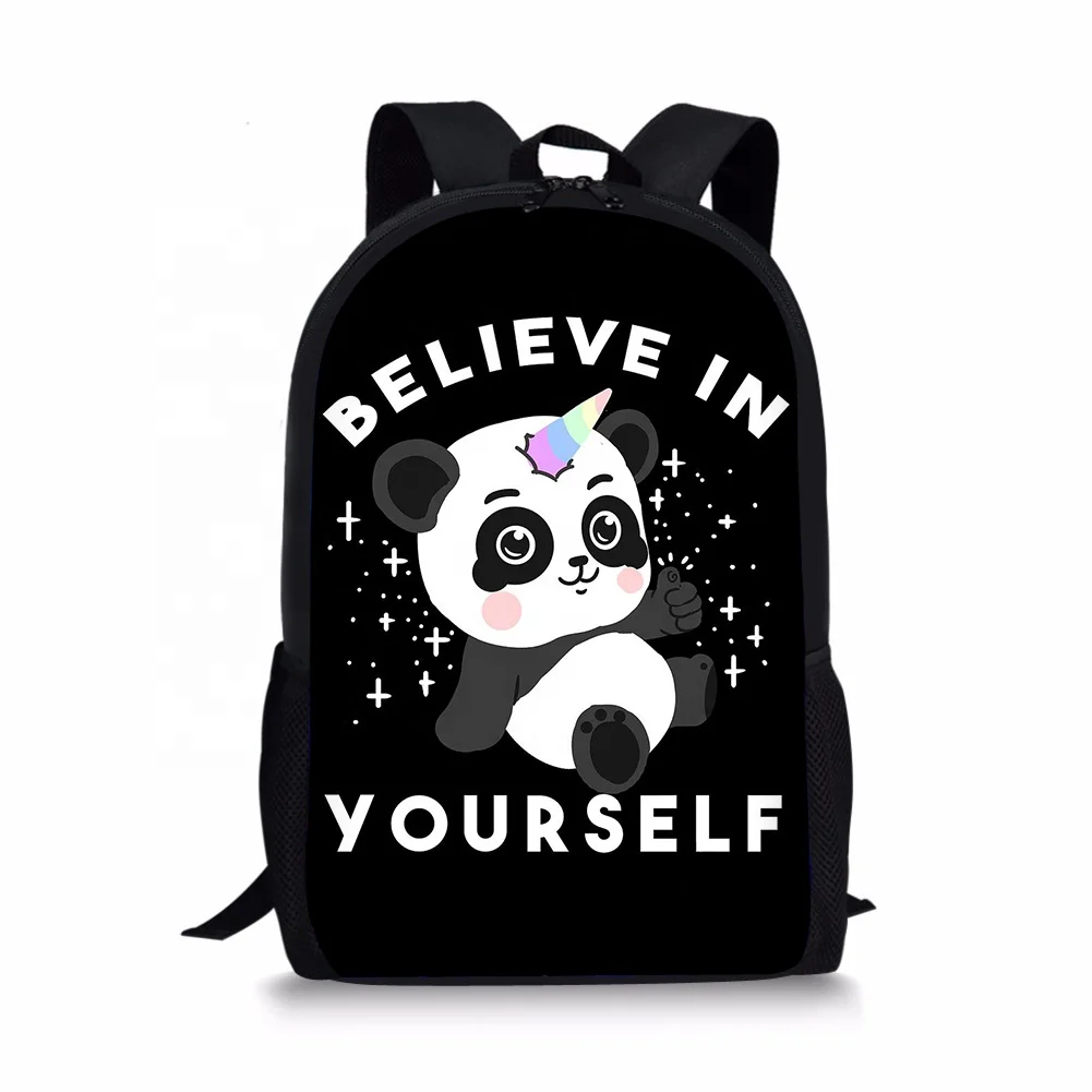 panda school bags