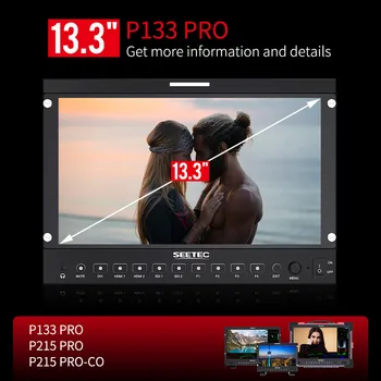 SEETEC P133 PRO 13.3 Inch 1000nit High Bright Full HD Broadcast Studio LCD Monitor 4K 3G-SDI Portable Broadcast Monitor detail image