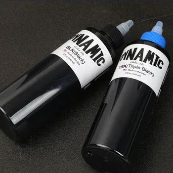 Dynamic Triple Black Tattoo Ink Bottle 8oz