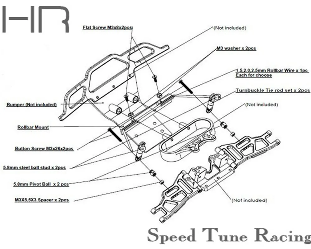 Kit De Barra Oscilante Frontal E Traseira Slf311 Para 4x4 Sl - Foto 4