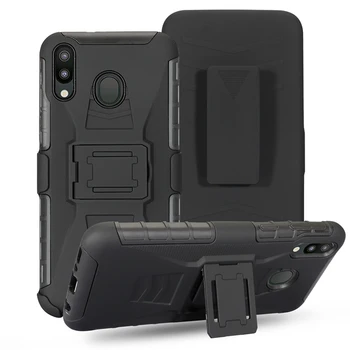 For HTC One M8 M9 Clip Belt Holster Heavy Duty Armor Case For Xiaomi Redmi NOTE7 Back Kickstand Hybrid Skin Cover