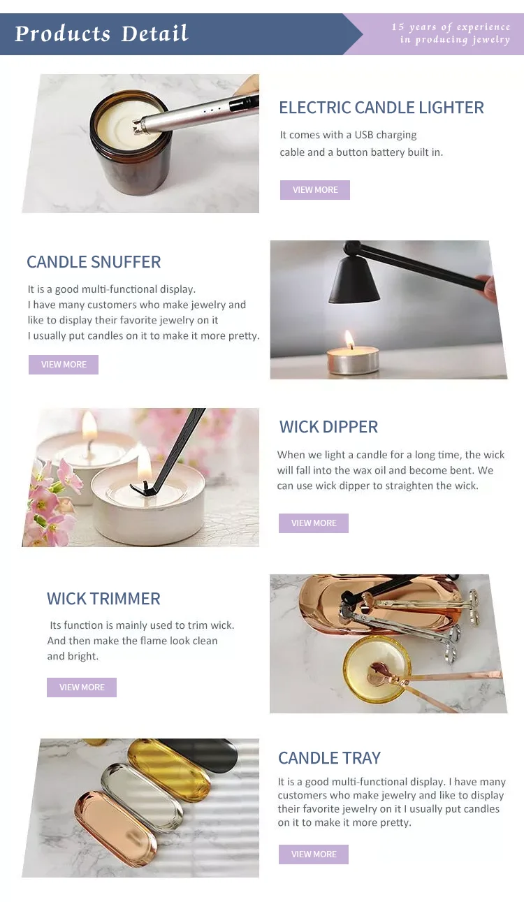 Wholesale Color Wick Snuffer Trimmer Electric Lighter Custom Tool Kit