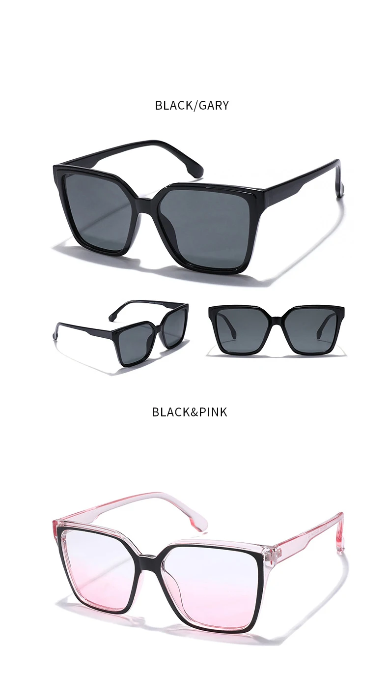 Trendy 2022 Wholesale Designer Inspired Recycled Plastic Lady Big Frame