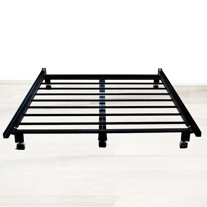 Modern Full Queen King Size Metal Platform Bed Rail Frame With Slats