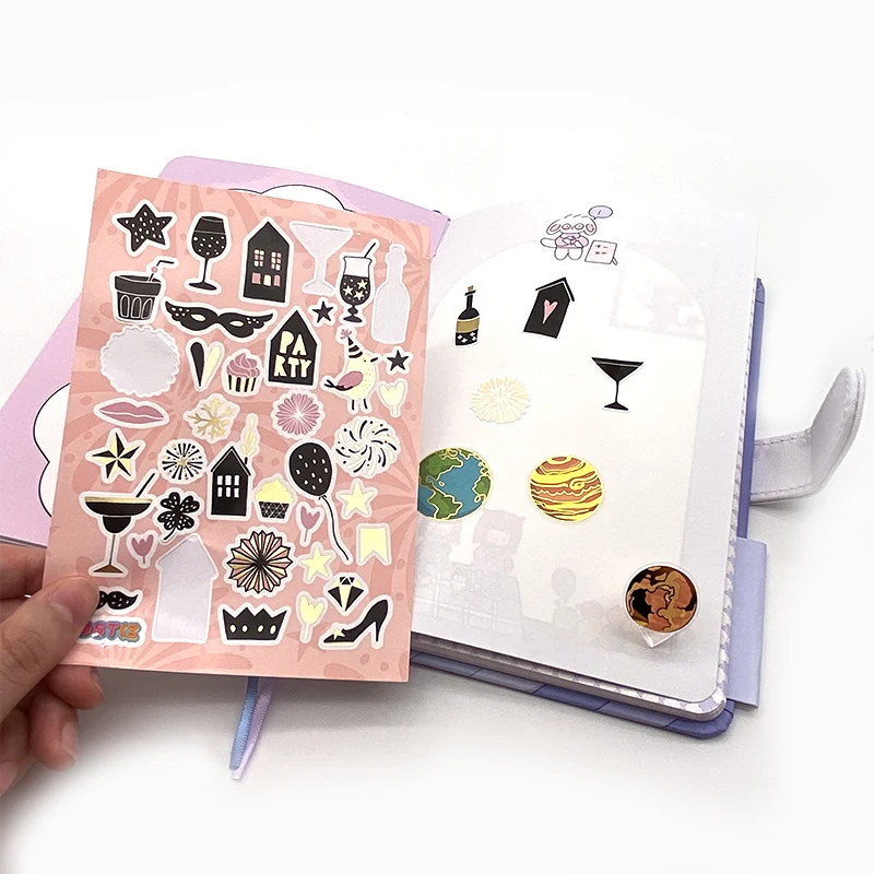 Custom Design Foil Planner Stickers Sheets Set,Adhesive Stickers With