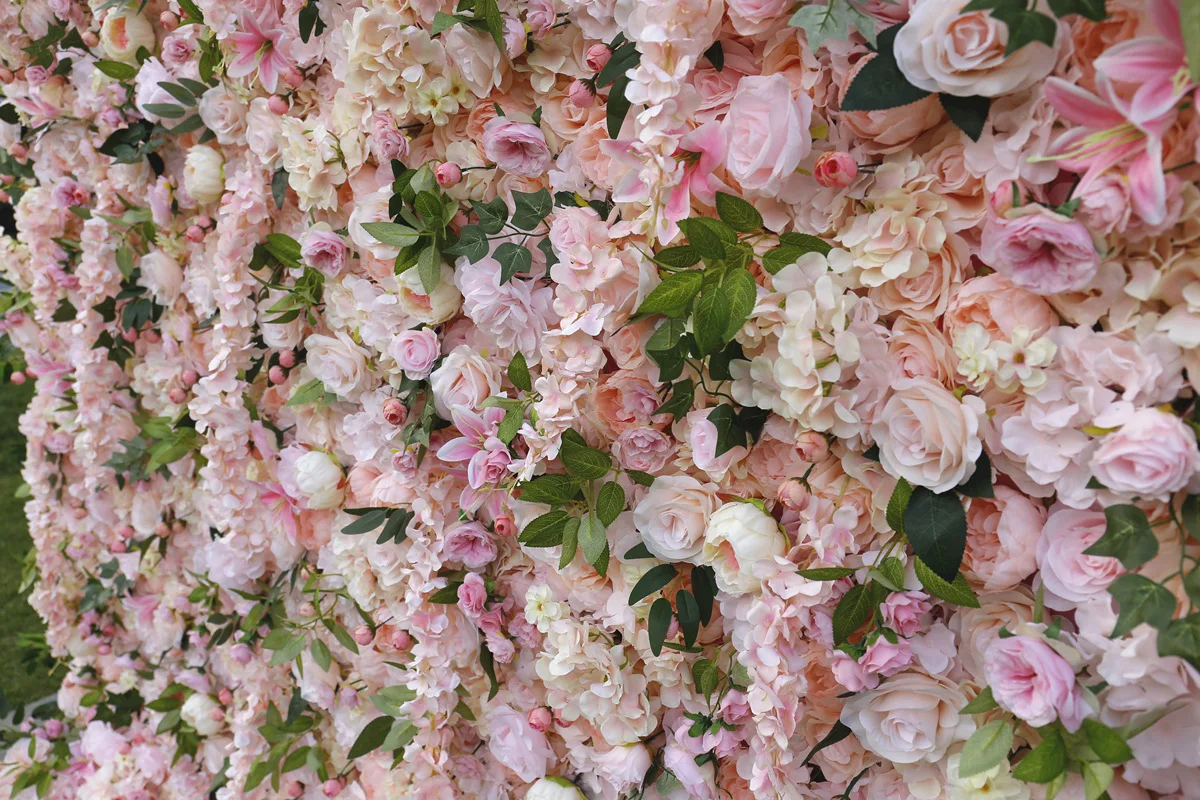 Silk Flower Wall Rose Flower Wall Panel For Wedding Decor Party