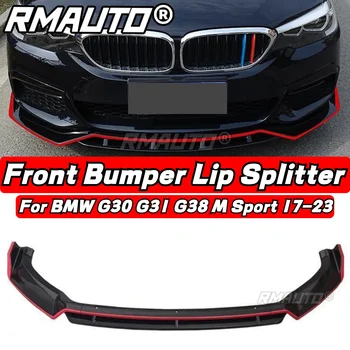 For BMW G30 G31 G38 M Sport 2017-2023 Front Lip Car Bumper Splitter Spoiler Lip Diffuser Bumper Guard Body Kit G30 G31 G38 Lip