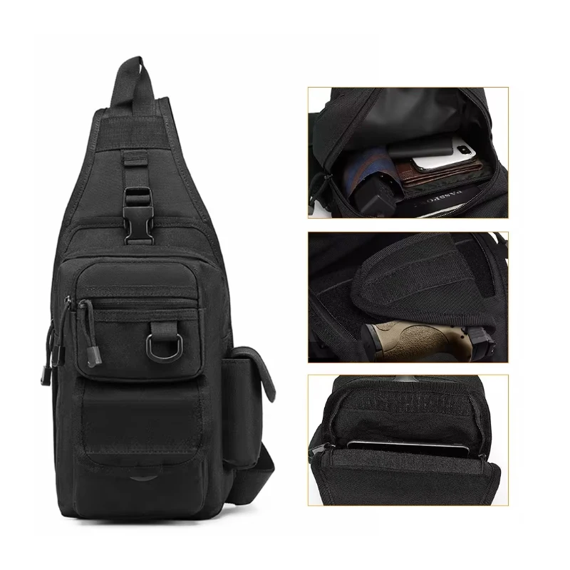 Borsa Tattica Spalla Nascosta Per Pistola - Militare, Campeggio, Caccia - Foto 2