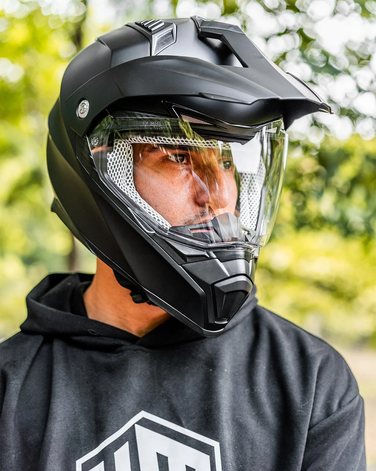 Motorbike Helmet With Bike Helmet Sun Visor ILM Off Road