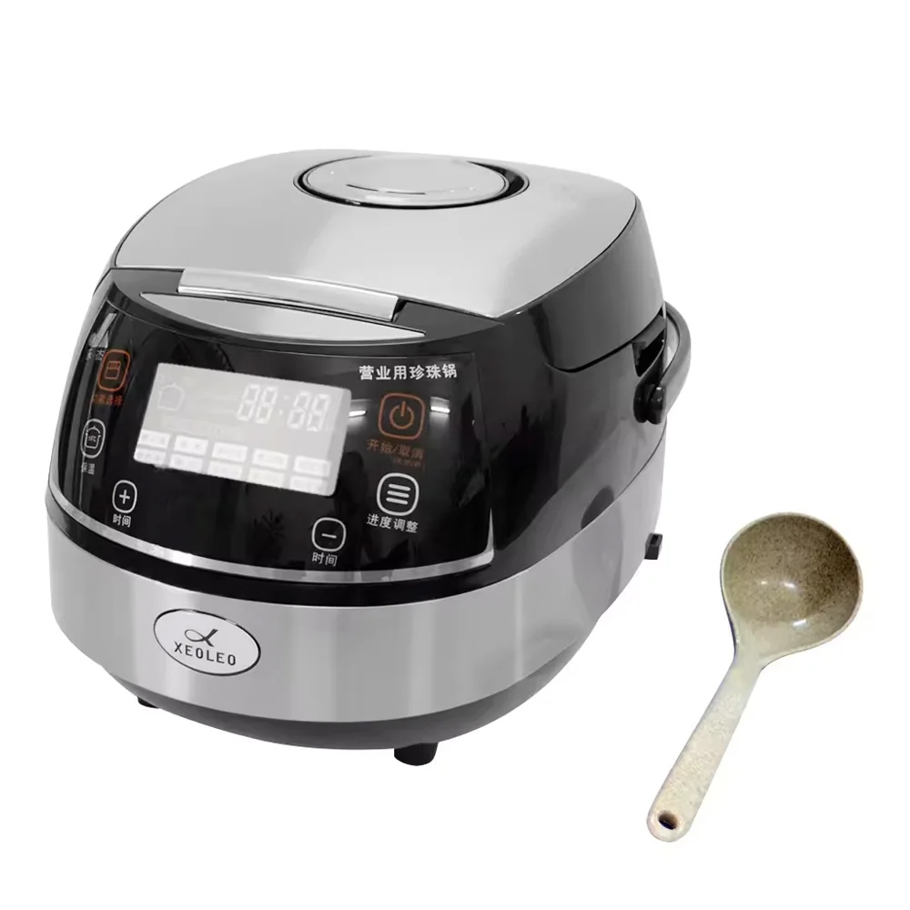 XEOLEO Commercial 5L Tapioca Cooker Electric Bubble Tea Pearls Cooking Pot  900W Automatic Restaurant Pearl Cooker for Kitchen
