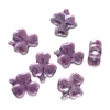 Perles trèfle en céramique - violet