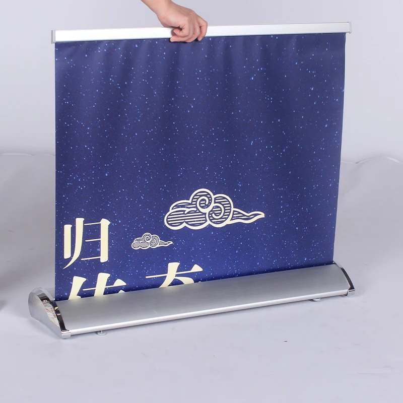Motorised Scrolling Display Electric Roll up Banner Stand Pull up Type for Party