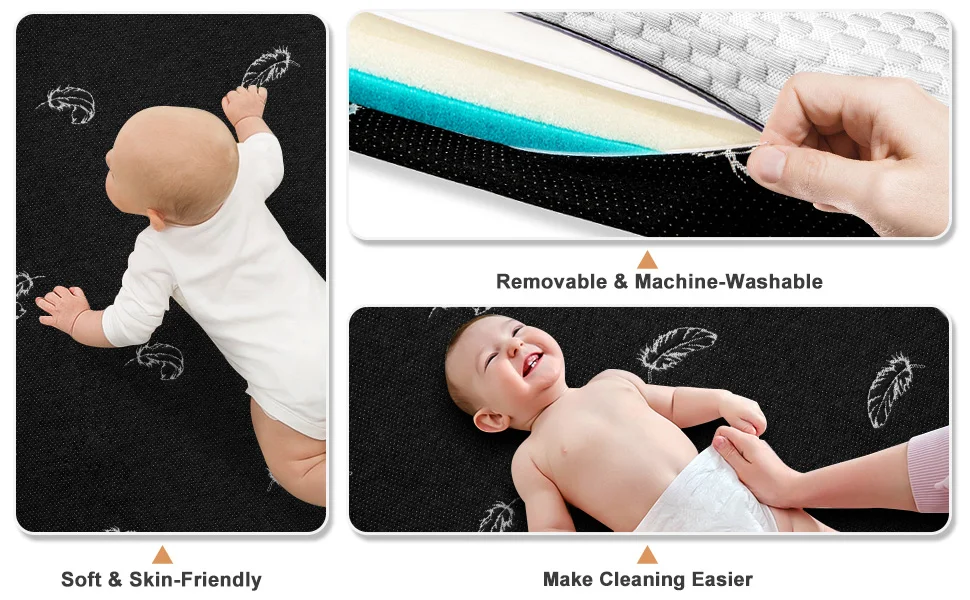 product baby products supplier hypoallergenic quilted sleeping pad fitted bed sheet baby newborn crib mattress cover-3