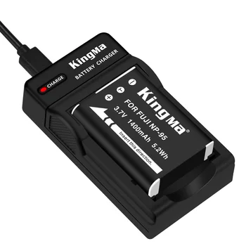KingMa-NP-95 Advanced Battery Kit Li-ion Battery Camera Battery and Micro Usb Charger for FUJI X70 X30 X100 X100T X100TS Camera