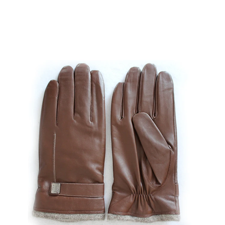 Фабрика BSCI оптовая продажа высококачественные зимние мужские кожаные перчатки с рисунком оленя