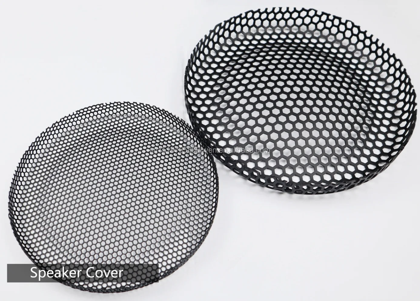 Two 4-Inch Metal Mesh Speaker Grilles – Universal Replacement Pair By Thrashin Motorsports