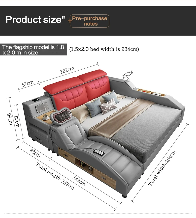 Queen Bed Frame Upholstered Bed Modern With Wood Girls Bedroom Sets