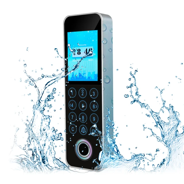 Small Size Metallic TCP/IP WIFI Biometric Fingerprint Keypad Rfid Access Control System IP67 Waterproof Optional