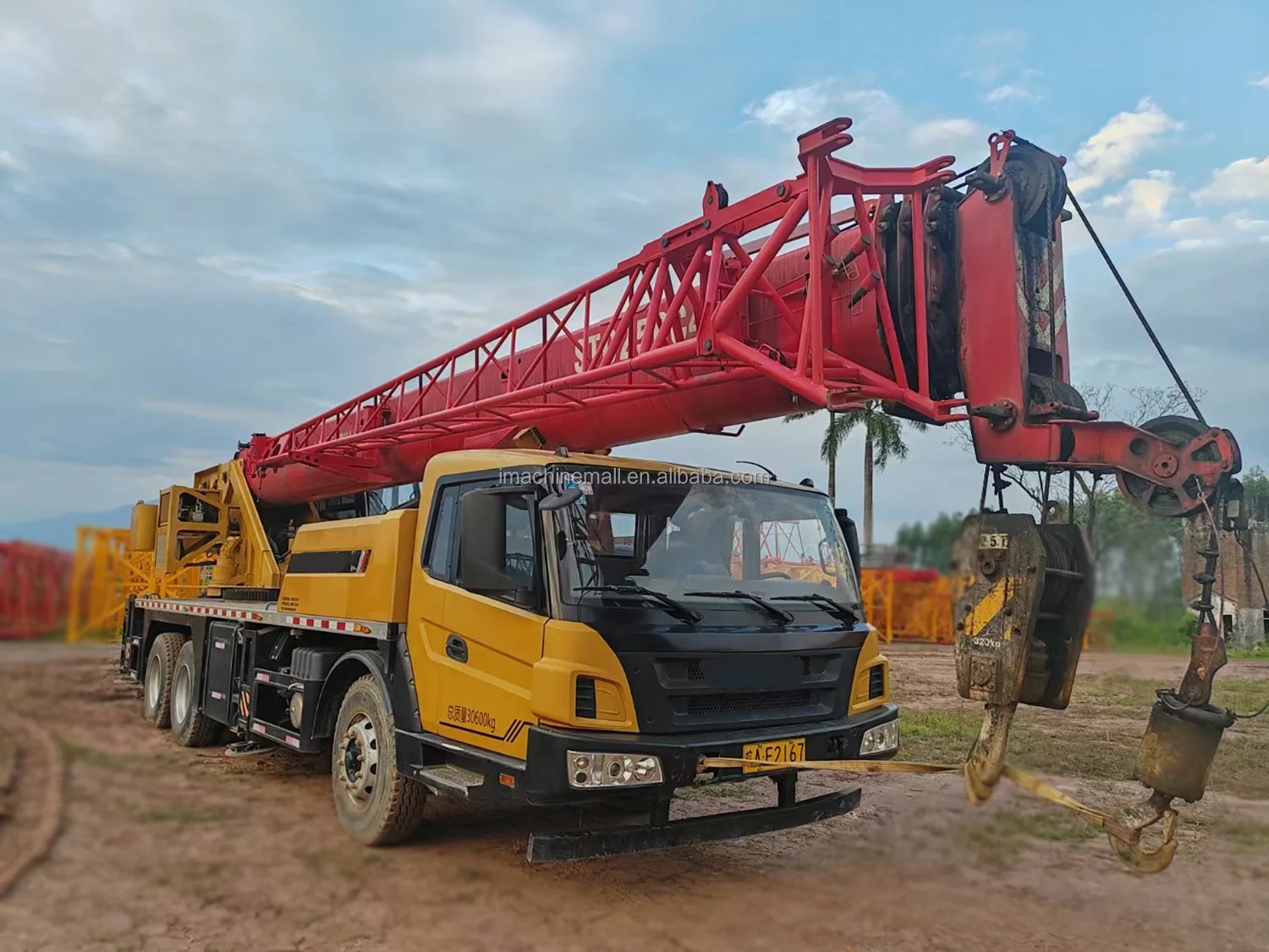STC250C4 Used Mobile Crane 25 Ton 43.5m Lifting Machine With WEICHAI Engine