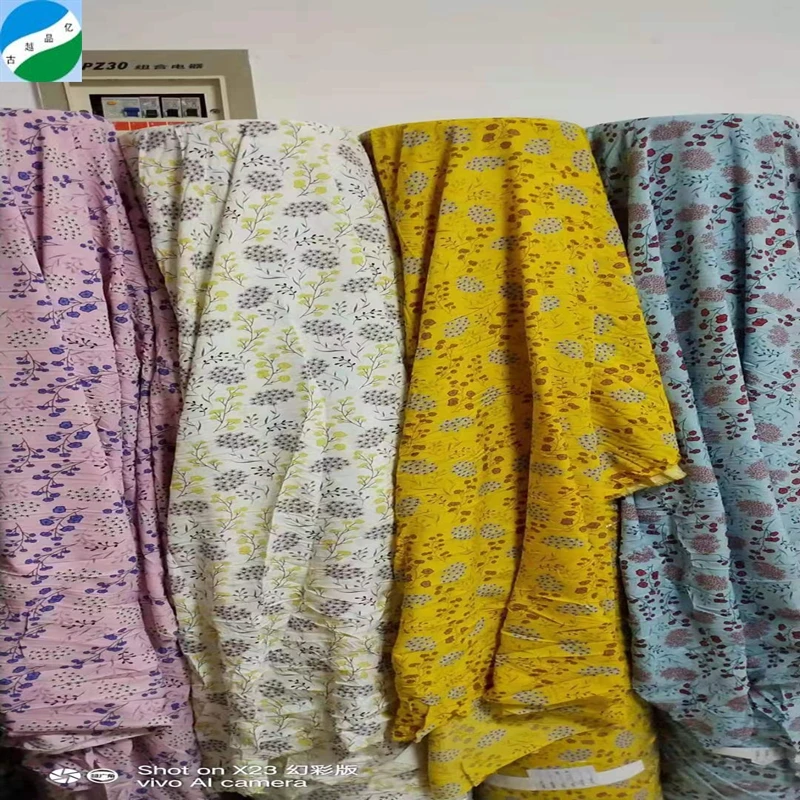 African Polyester barrisol Ceiling 4 Way Stretch  Printed Stock Fabric for Dress Spandex Price Per Meter From Keqiao