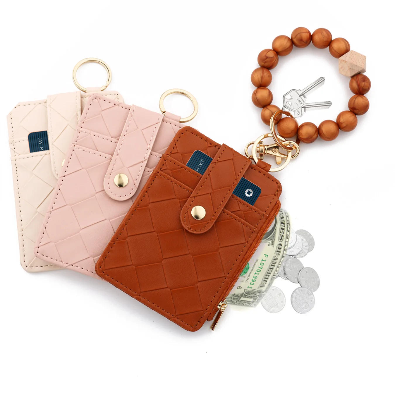 silicone women's wristlet keychain