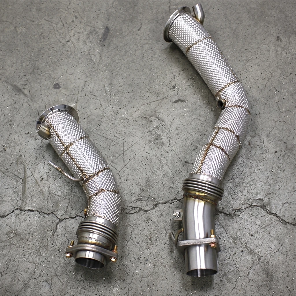 1 SS304 For M2C M2 Competition F87 S55 Performance Exhaust Downpipe With Opf For BMW Exhaust Pipes
