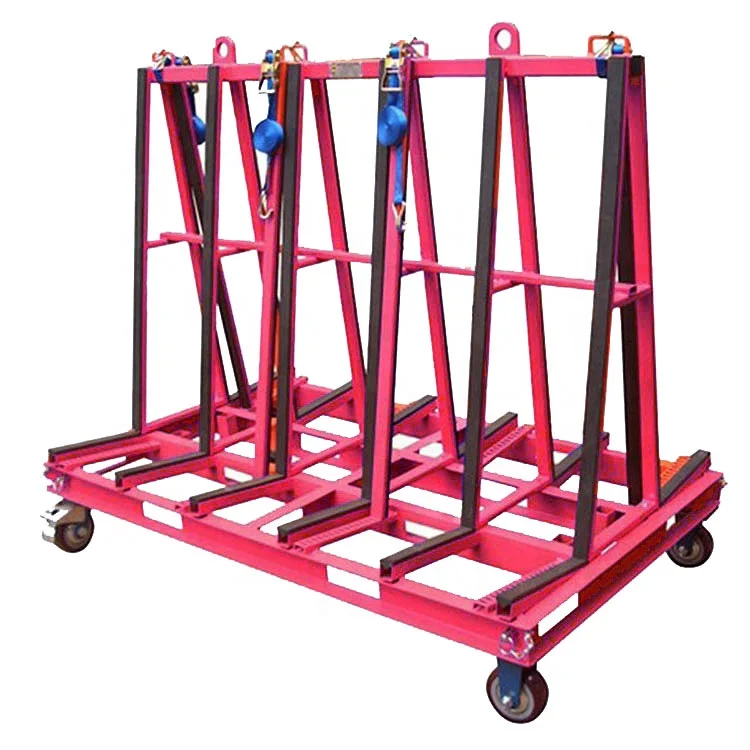 Glass Rack Transport Moving Cart Slab Granite Steel Truck
