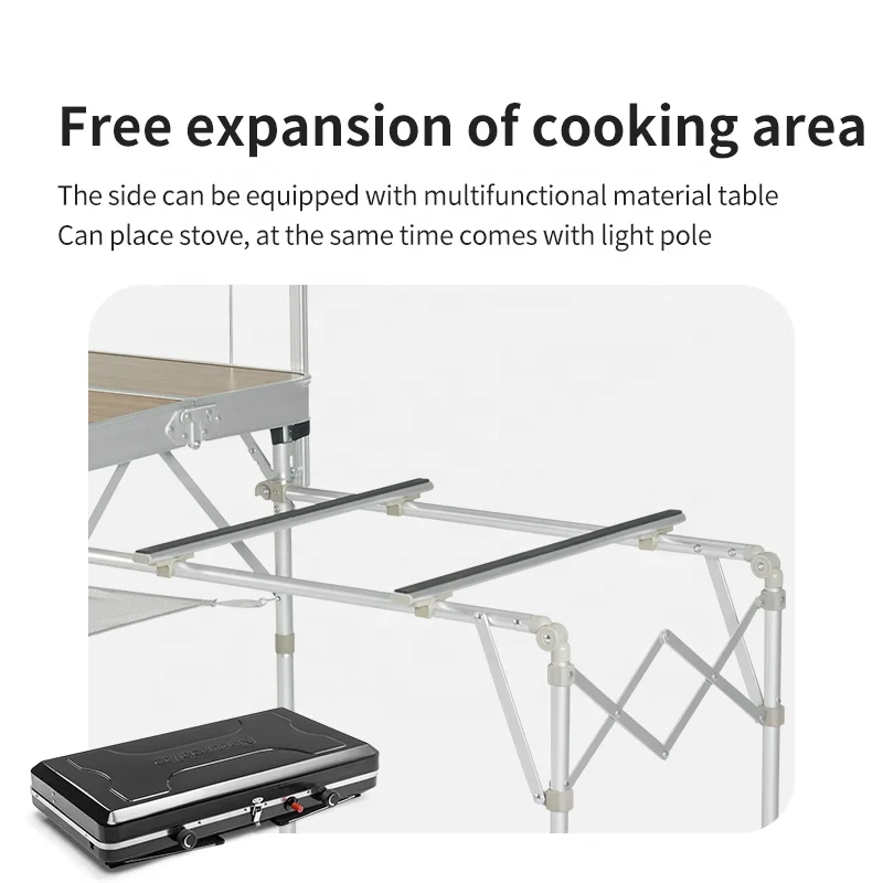 Naturehike MDF Portable Cooking Table Outdoor Travel Aluminum Detachable Folding Table