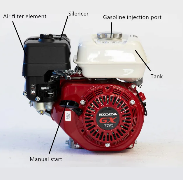 Gx160 Gx390 Air-cooled Single Cylinder Machinery Engines Ohv Gasoline 4 ...