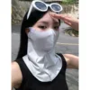Upgraded Neck Protection Face Mask - Light Gray