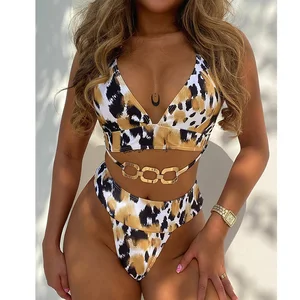 Top Selling Two Piece Belt Swimsuit Women Sexy Thong Bikini 2020