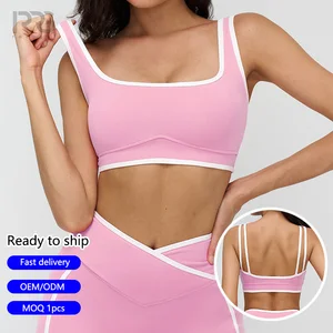 Roregal Wholesale Women Sexy Back Yoga Sports Bra High Impact Yoga Bra Tops with Chest Pad