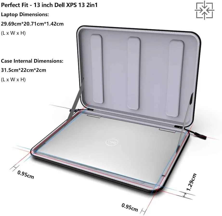 Smatree A1300 13inch Hard Shell Laptop Case For Dell Xps 13 9315 9320