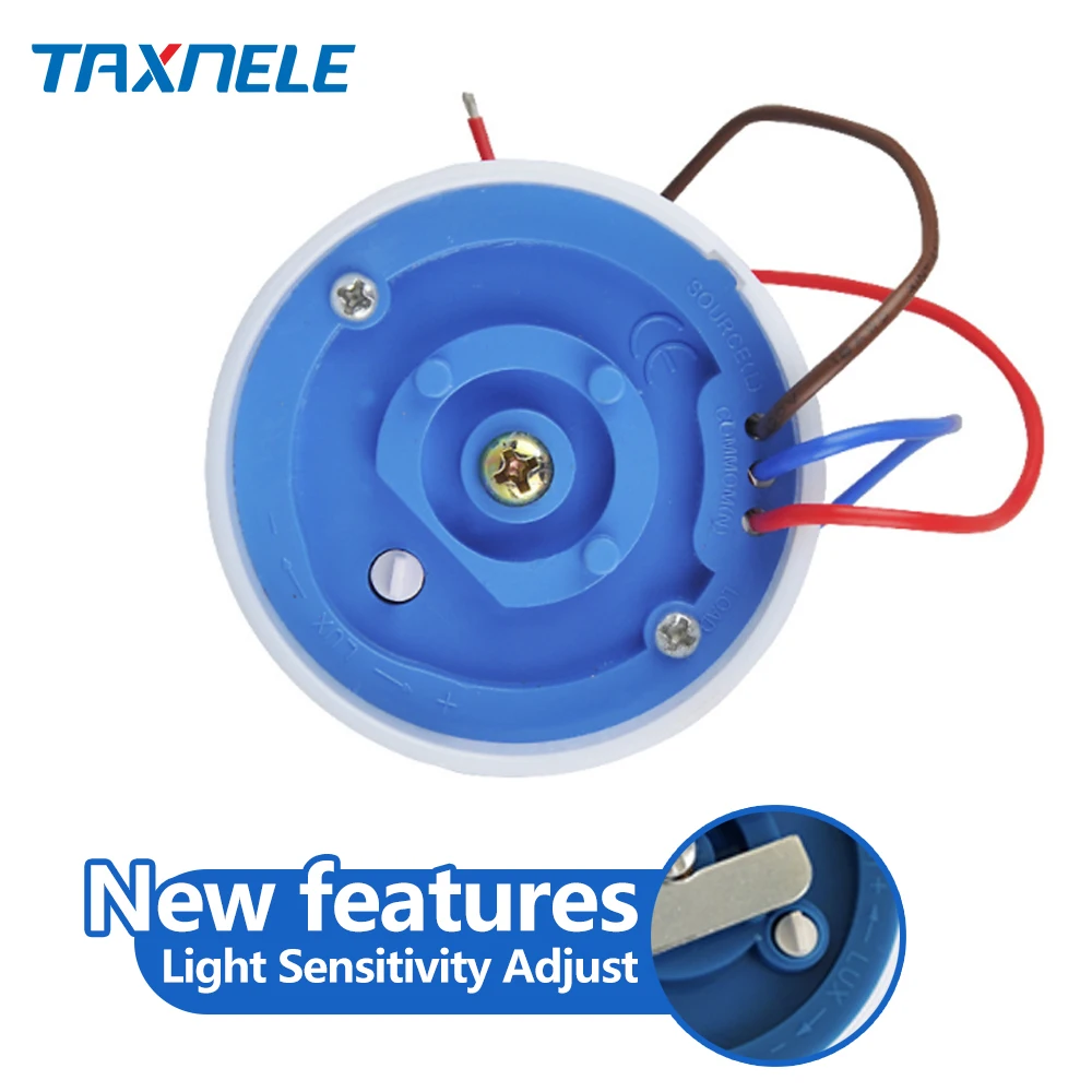 Adjustable Sensitive Automatic on Off Photocell Street Lamp Light Switch Controller DC AC 220V 10A Photoswitch Sensor