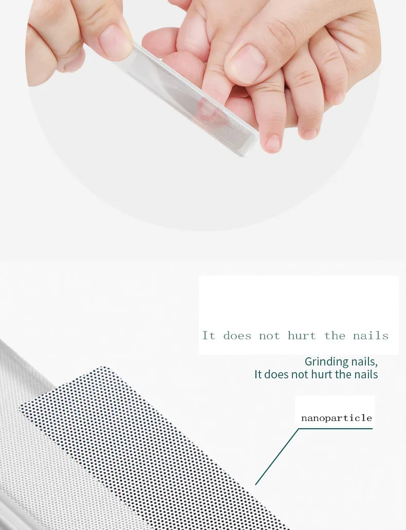 product chinese factory file nail glass with case manicure tool customized glass nail file978-4