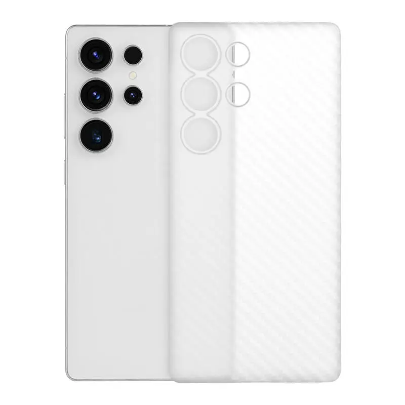 Minimalist Nano Ultra-Thin for Samsung for Galaxy S25 Ultra Phone Case New PP Carbon Fiber Texture Mobile Cover for S25 Plus