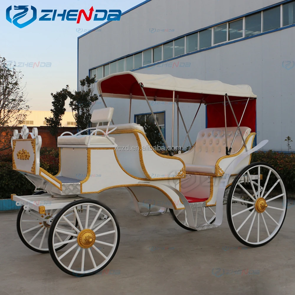Cheap Price Electric Sightseeing Horse Carriage  / Romantic wedding carriage for Sale