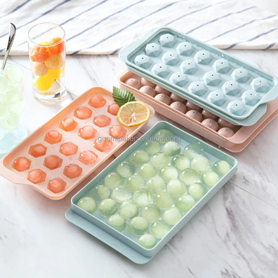 Round Ball Ice Cube Trays, Plastic Ice Cream Moulds