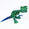 Tyrannosaurus rex blu e verde di 16 cm