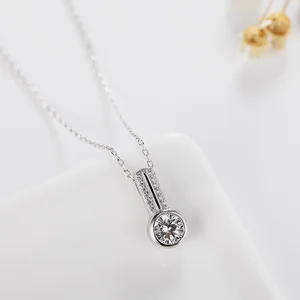 POLIVA Fashion Jewelry  925 Sterling Silver Pendants 3A Cubic Zirconia Rhodium Plated Diamond Design Pendant