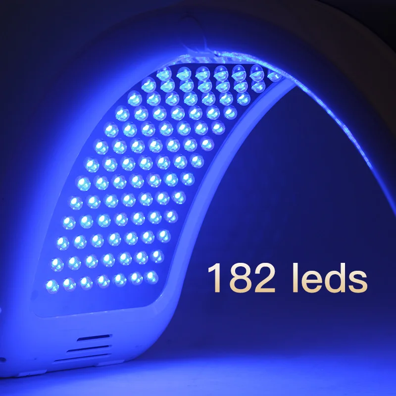 Portable 7 Color LED Facial Photon Light Therapy PDT Lamp Skin Care Facial Beauty Equipment Red Light Therapy Mask for Face